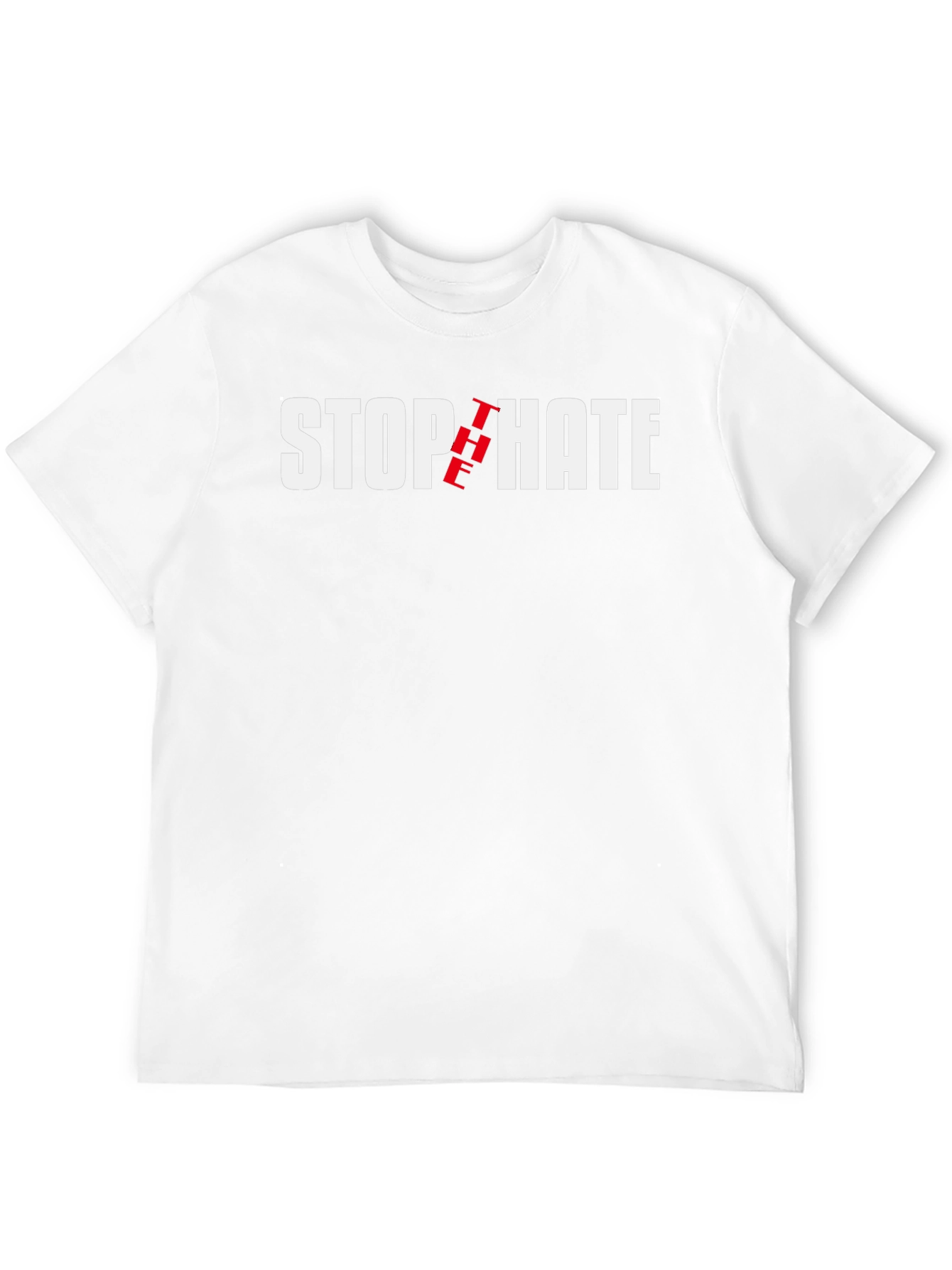 Stop The Hate T-Shirt - Black Cotton Tee