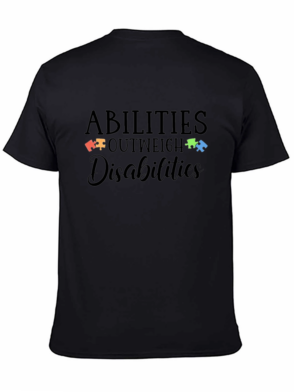 Abilities Outweigh Disabilities Autism Awareness T-Shirt