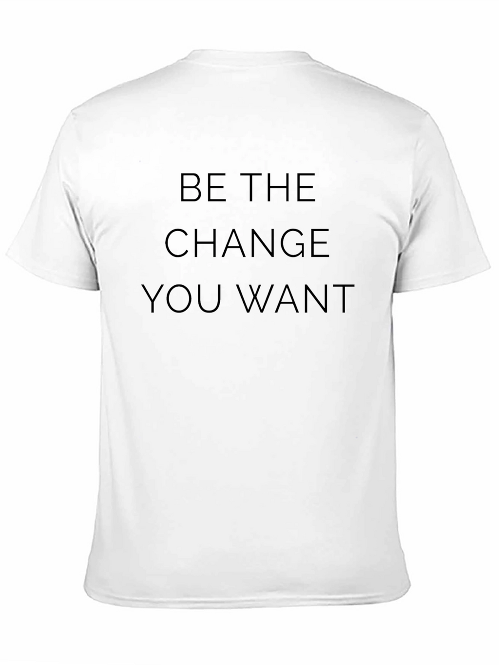 Motivational Be the Change Black T-Shirt