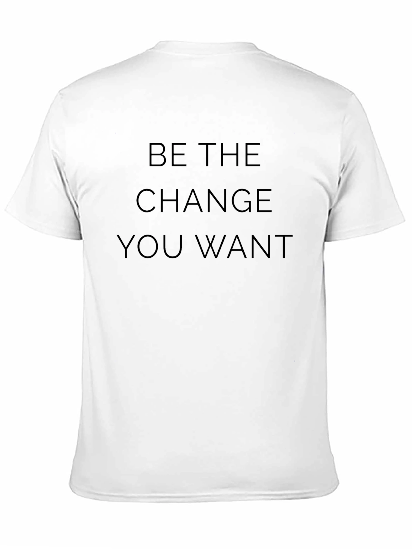 Motivational Be the Change Black T-Shirt