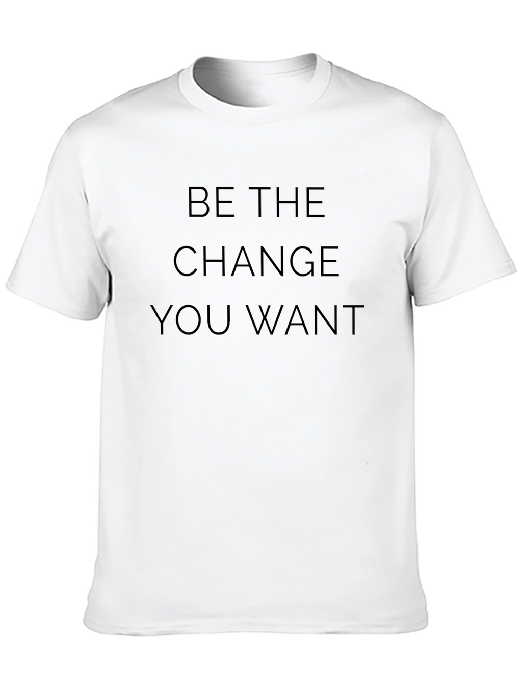 Motivational Be the Change Black T-Shirt