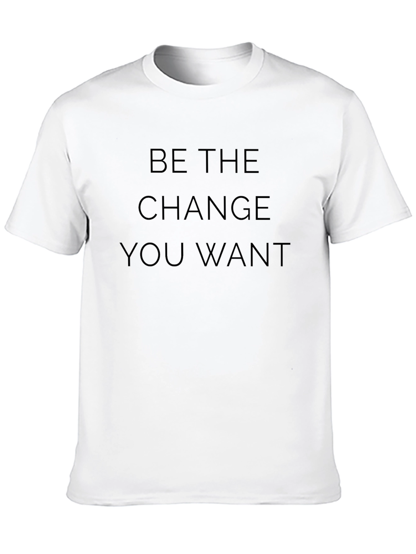 Motivational Be the Change Black T-Shirt