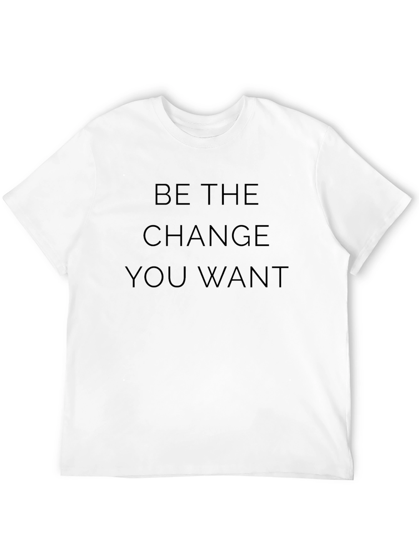 Motivational Be the Change Black T-Shirt