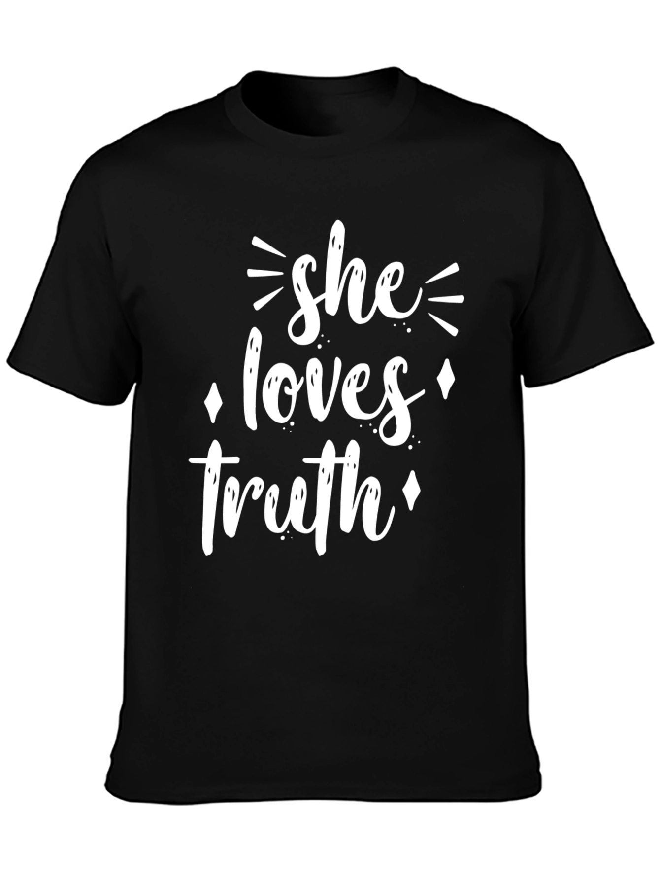 She Loves Truth Graphic Tee - Black T-Shirt