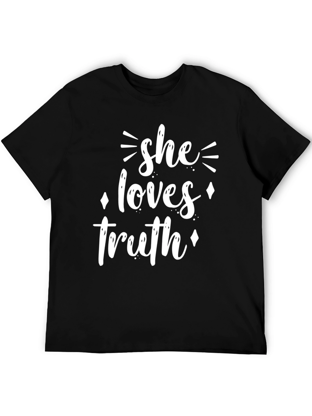She Loves Truth Graphic Tee - Black T-Shirt
