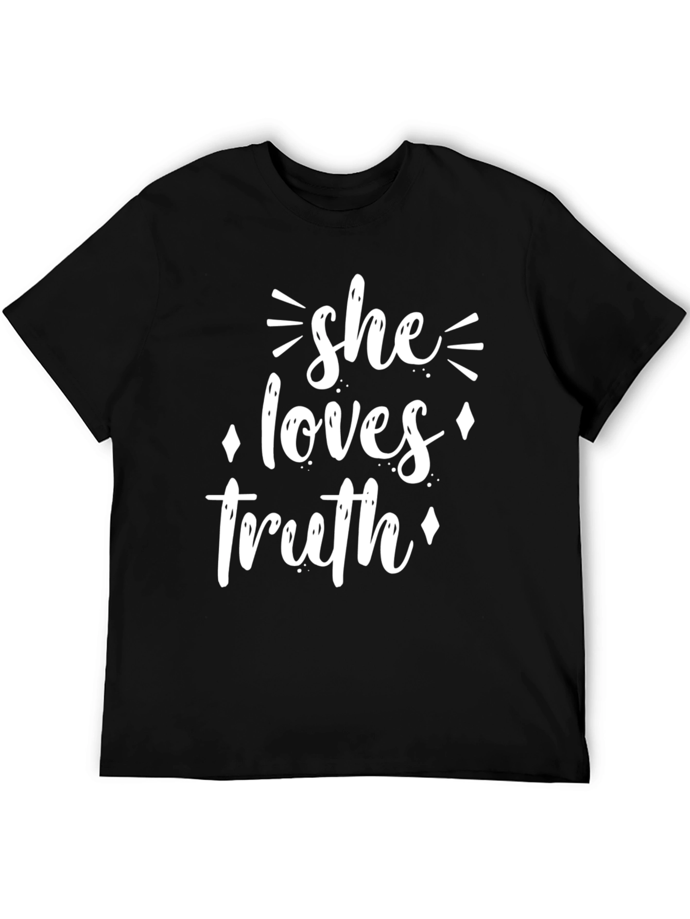 She Loves Truth Graphic Tee - Black T-Shirt