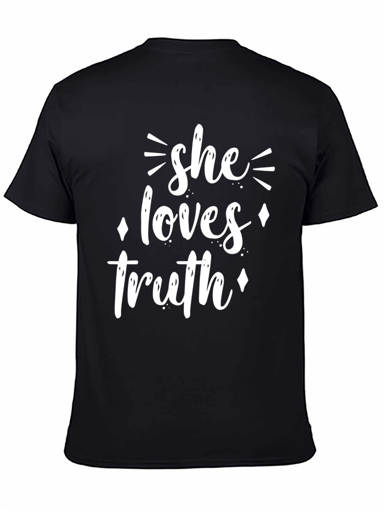 She Loves Truth Graphic Tee - Black T-Shirt