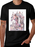 World Landmarks Black Graphic Tee