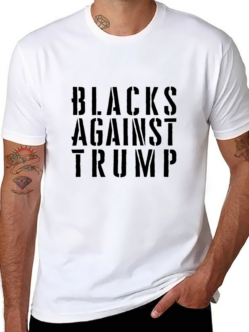 Blacks Against Trump Graphic Tee