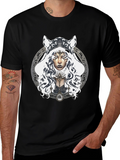 Mystic Wolf Hooded T-Shirt