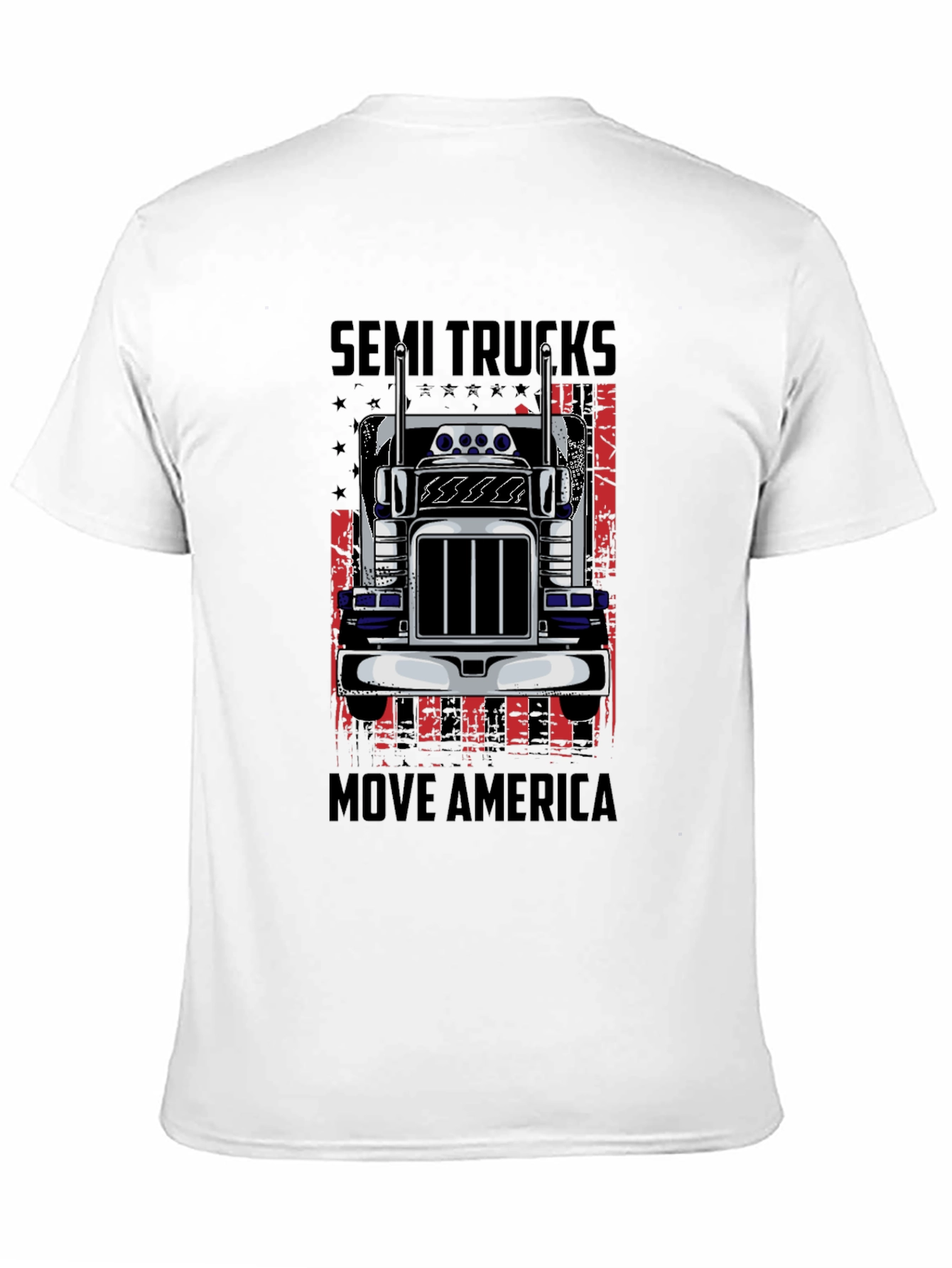 Semi Trucks Move America Graphic T-Shirt