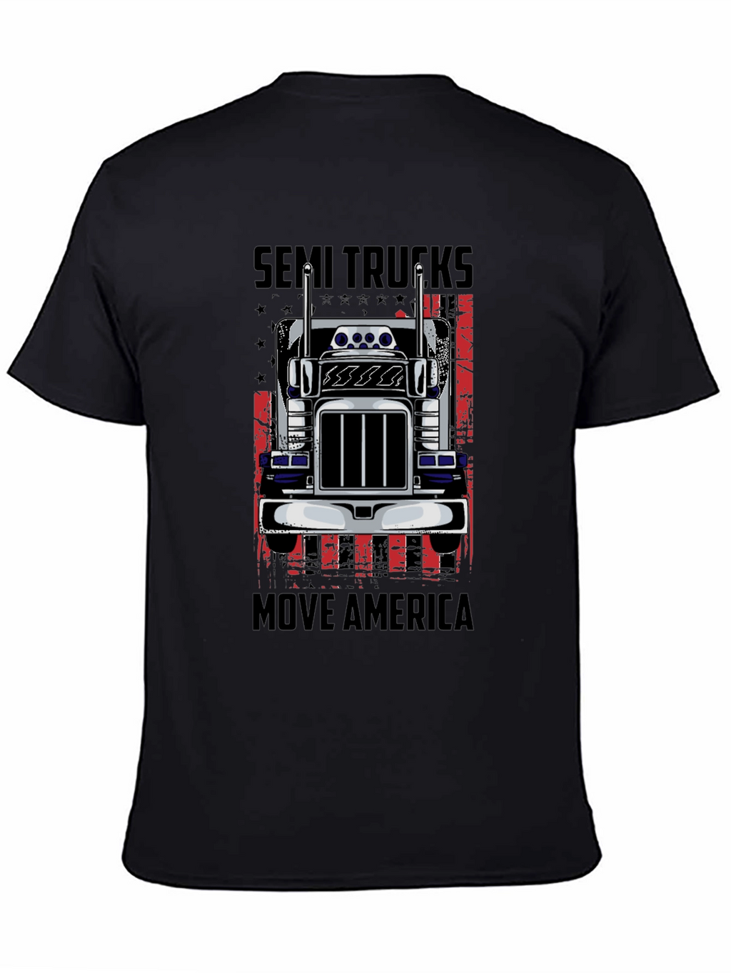 Semi Trucks Move America Graphic T-Shirt