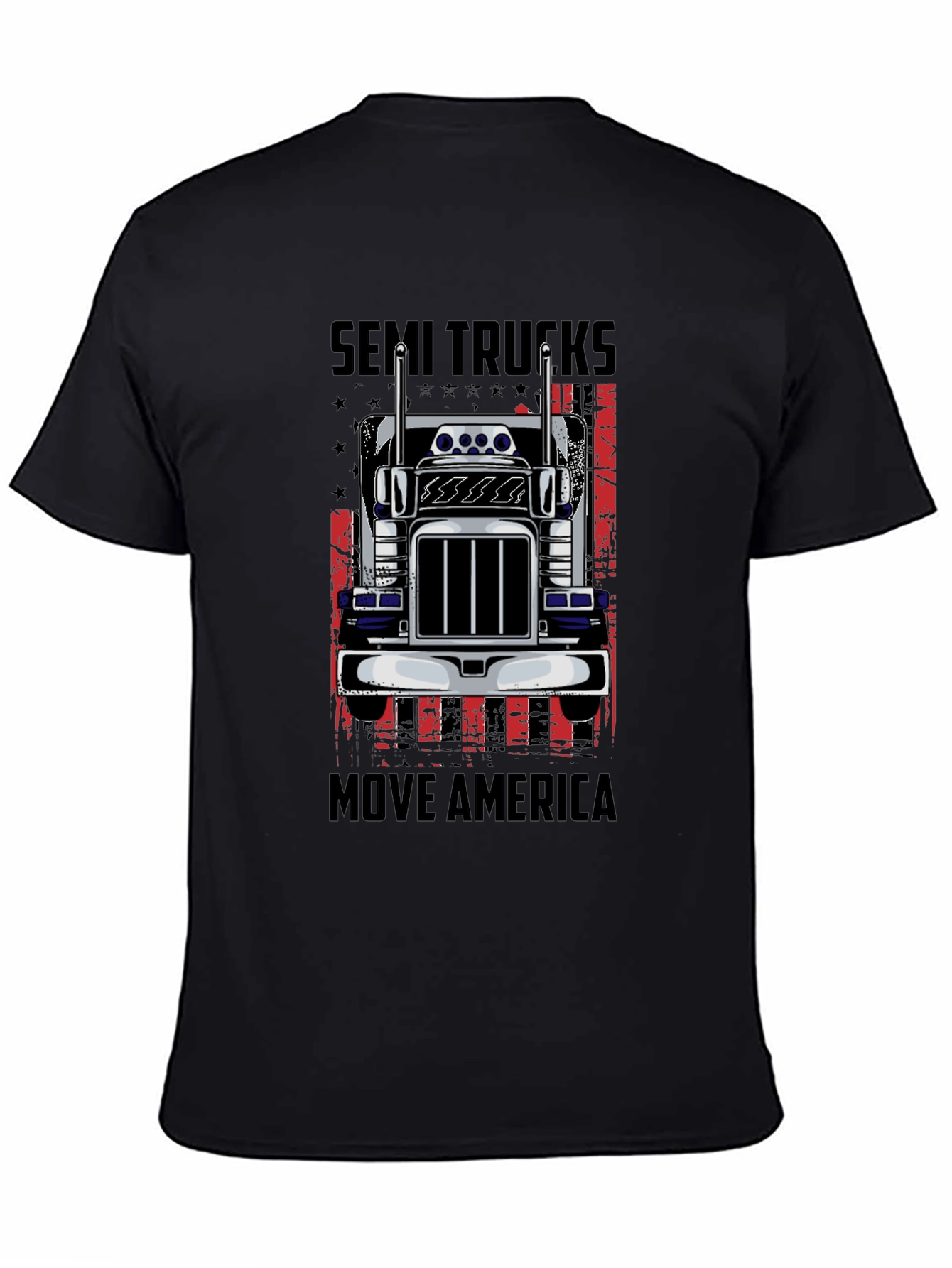 Semi Trucks Move America Graphic T-Shirt