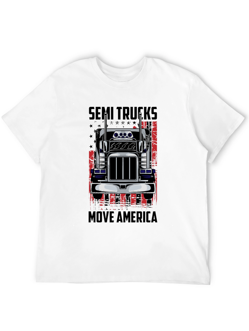 Semi Trucks Move America Graphic T-Shirt