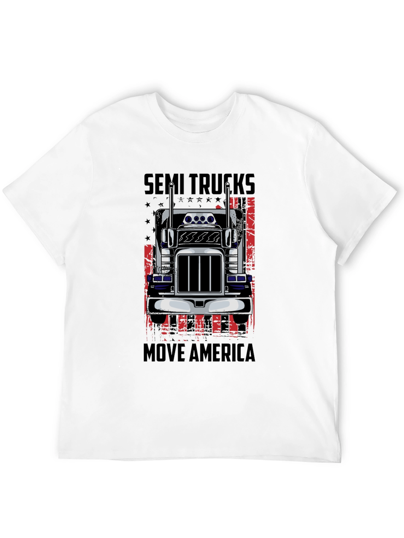 Semi Trucks Move America Graphic T-Shirt