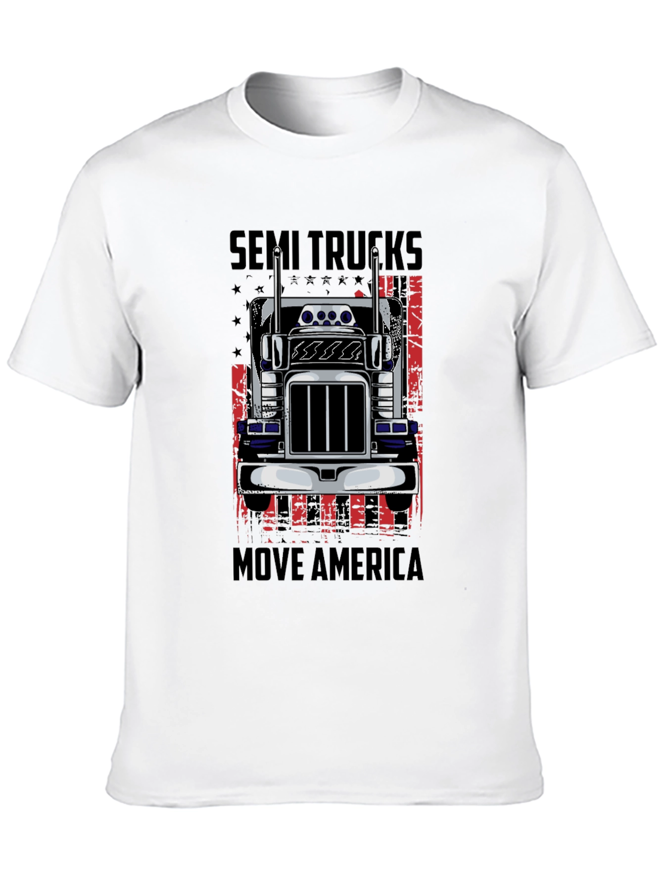 Semi Trucks Move America Graphic T-Shirt