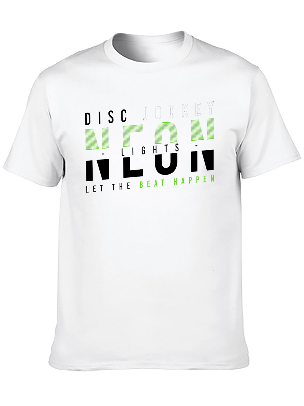 Neon Lights Graphic T-Shirt - Let the Beat Happen
