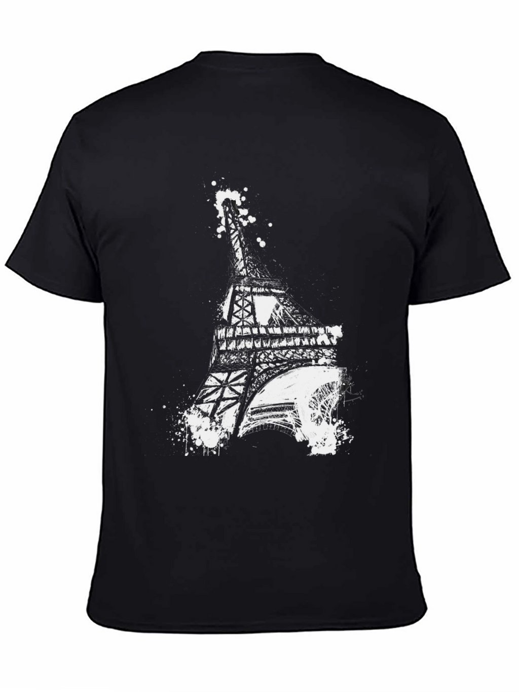Eiffel Tower Graphic Tee - Modern Art Style