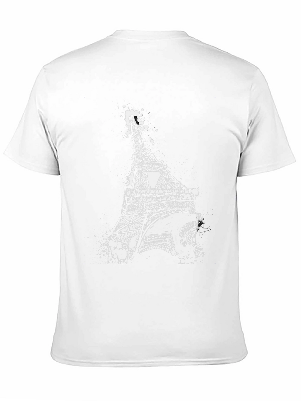 Eiffel Tower Graphic Tee - Modern Art Style