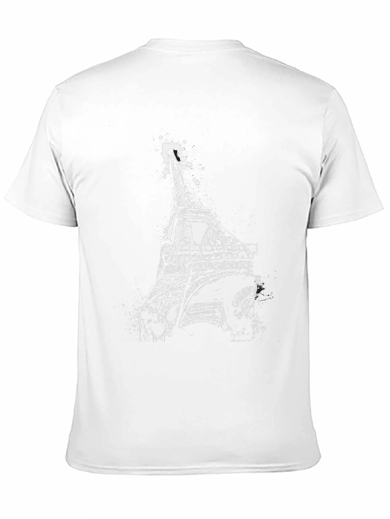 Eiffel Tower Graphic Tee - Modern Art Style