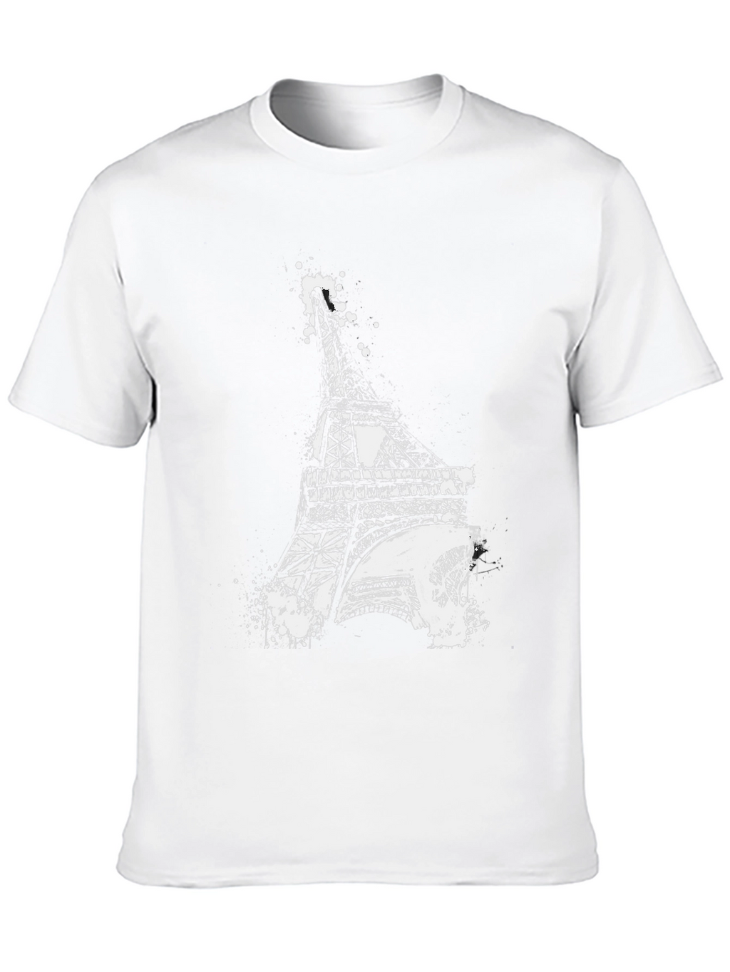Eiffel Tower Graphic Tee - Modern Art Style