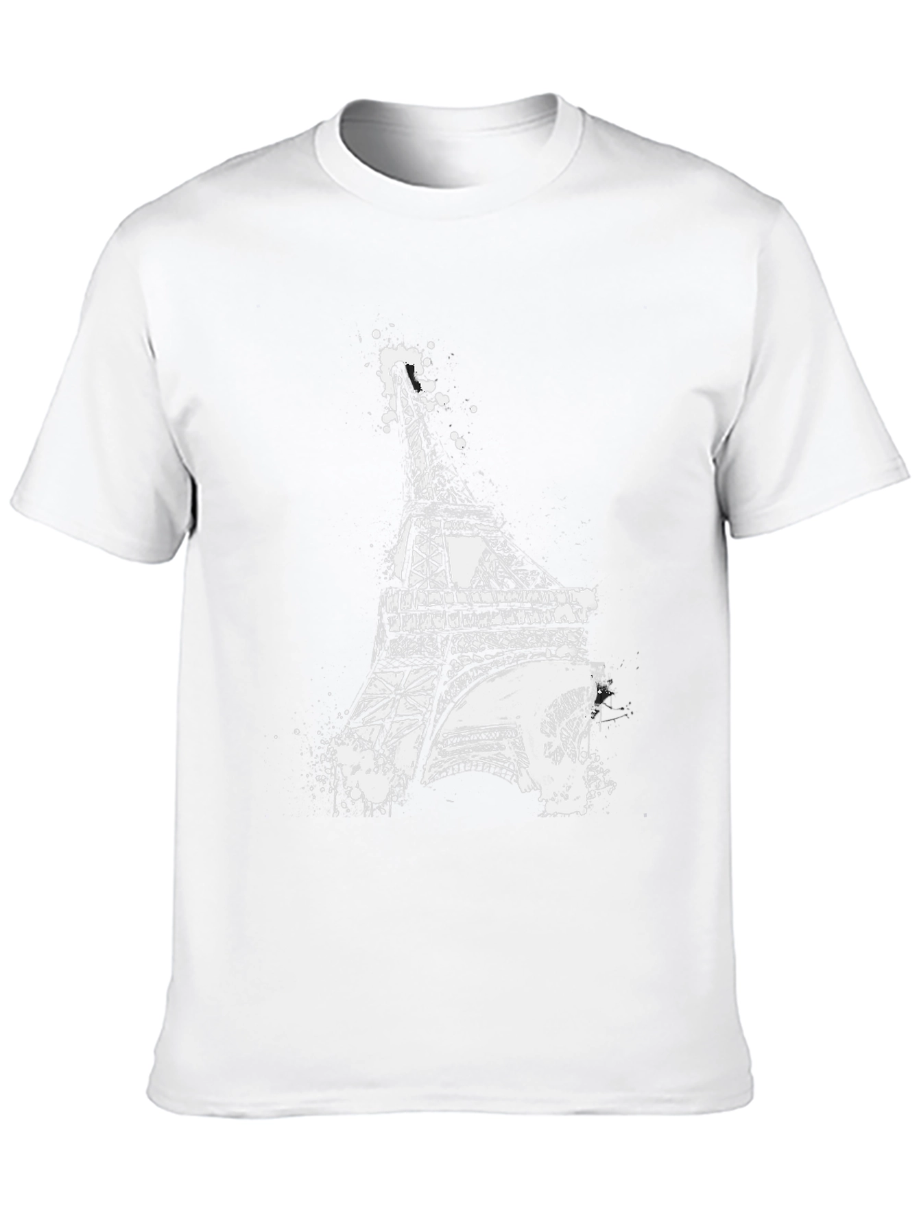 Eiffel Tower Graphic Tee - Modern Art Style