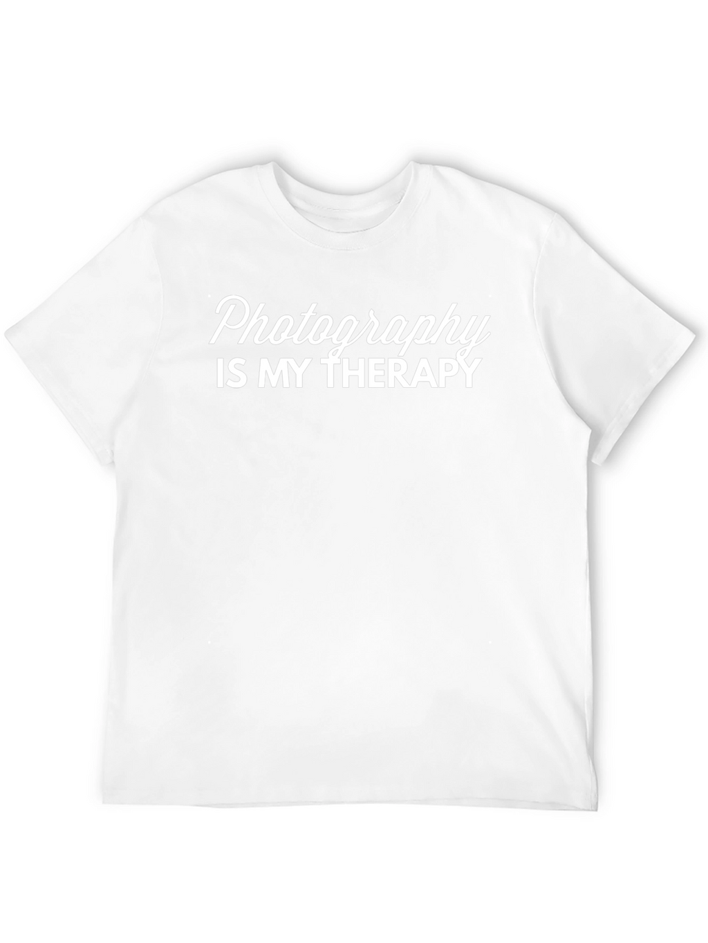 Photography is My Therapy Black T-Shirt