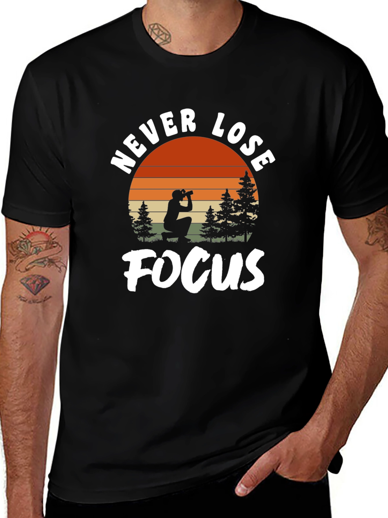 Never Lose Focus Graphic Tee - Photographer T-Shirt
