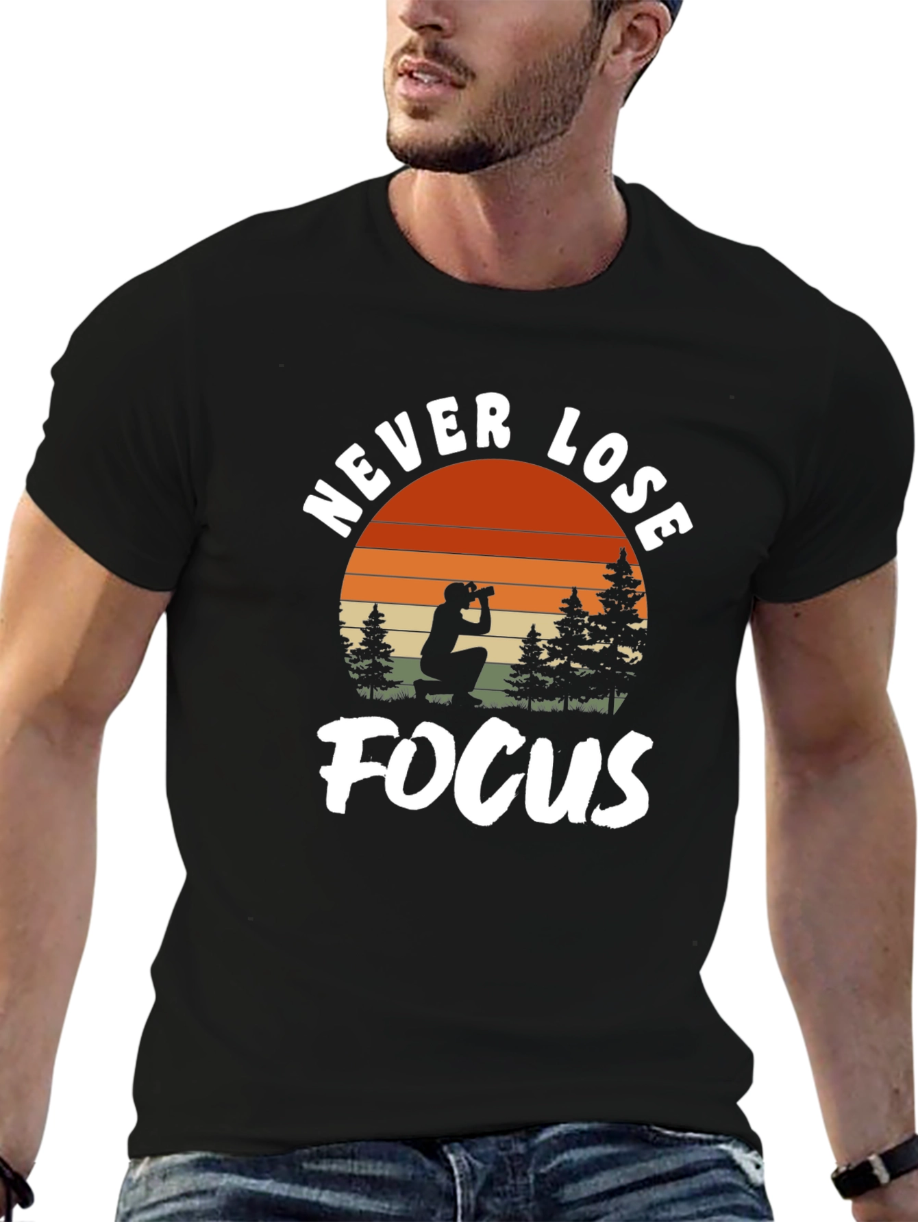 Never Lose Focus Graphic Tee - Photographer T-Shirt