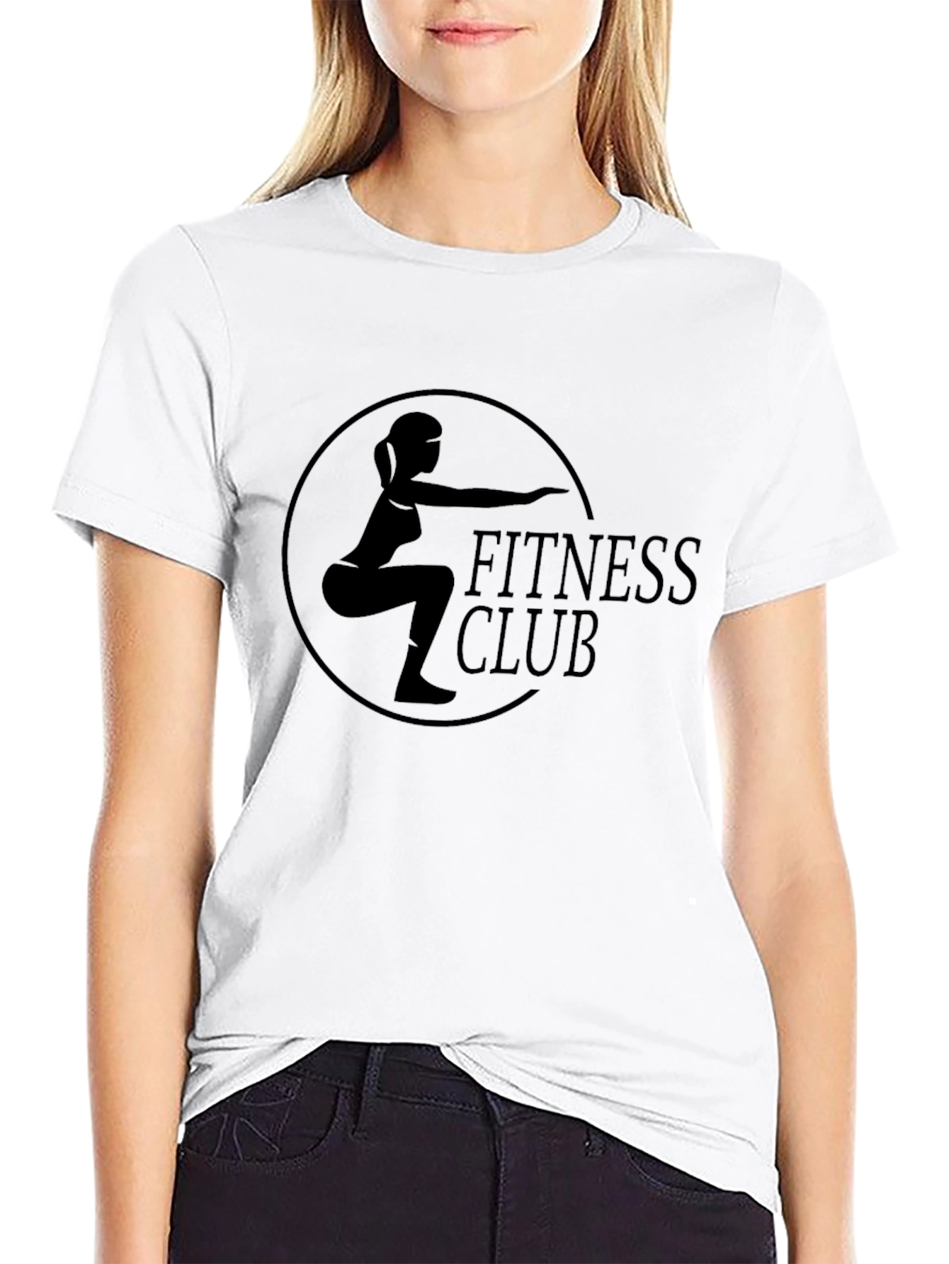 Fitness Club Graphic T-Shirt - Black