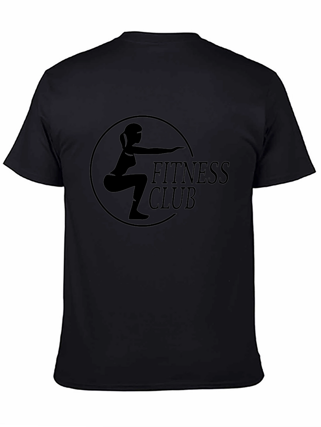 Fitness Club Graphic T-Shirt - Black