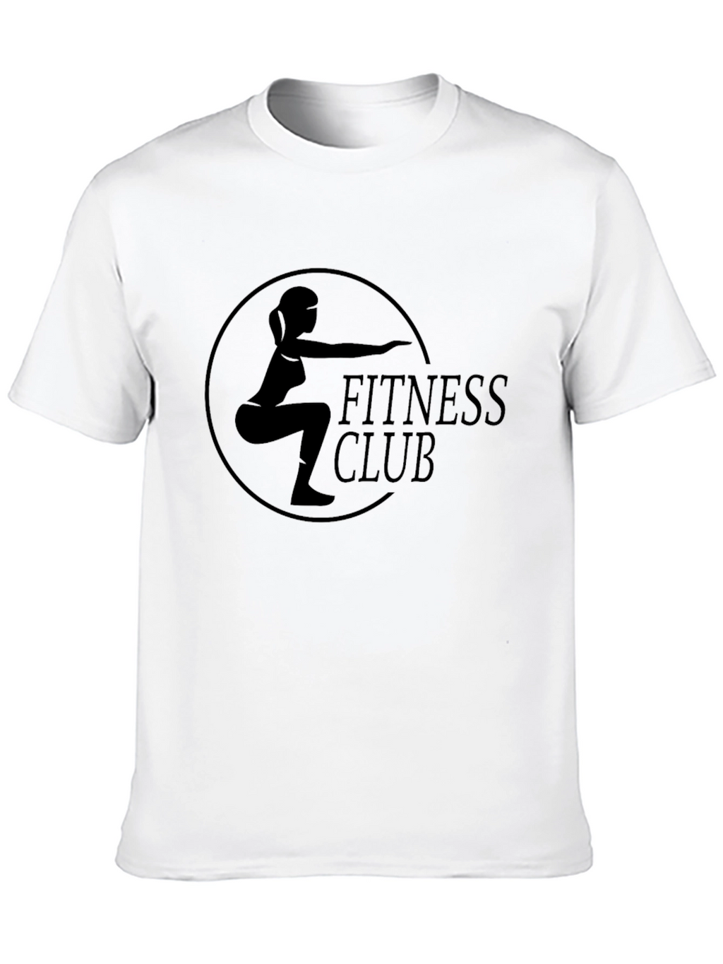 Fitness Club Graphic T-Shirt - Black