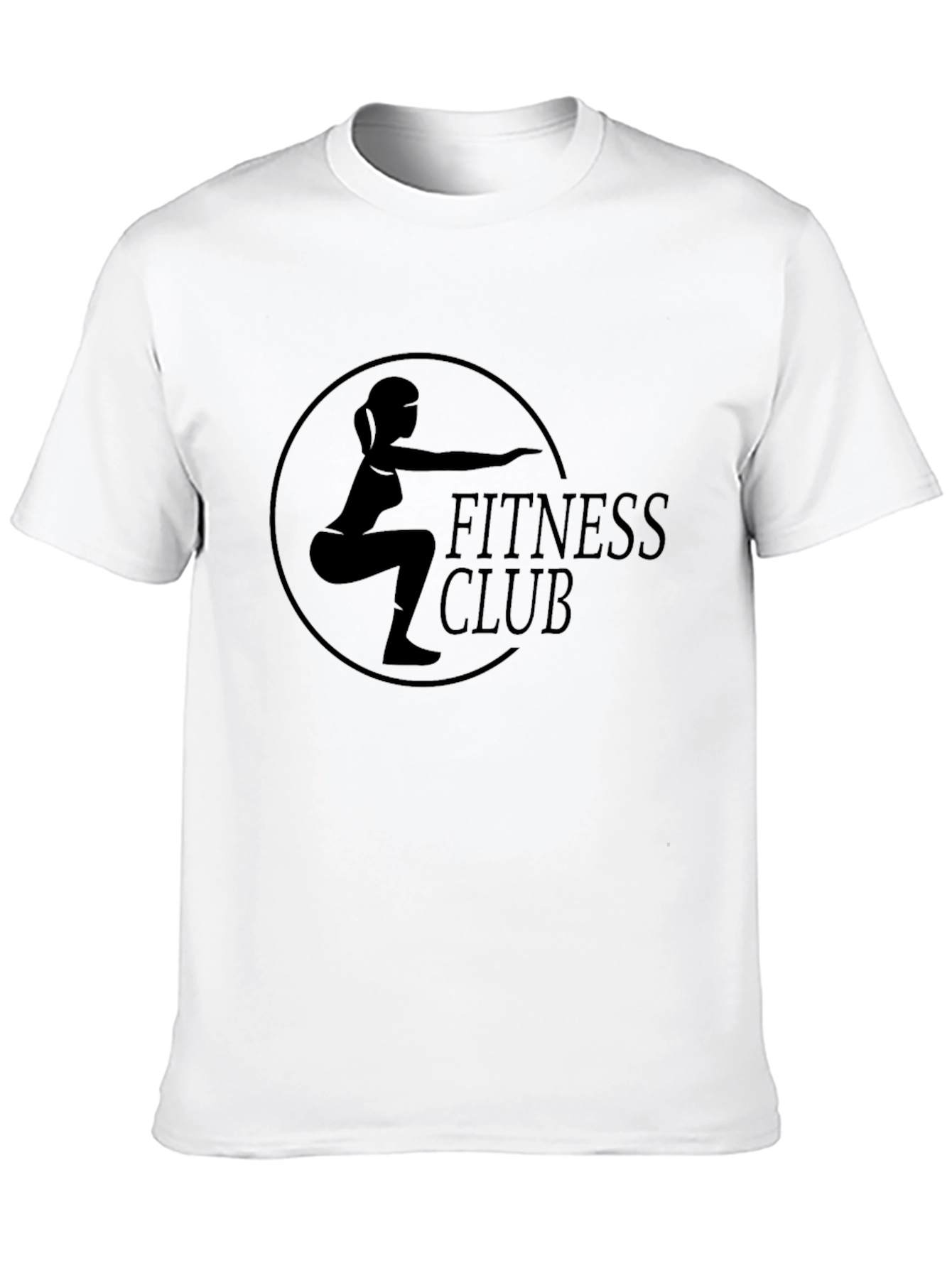 Fitness Club Graphic T-Shirt - Black