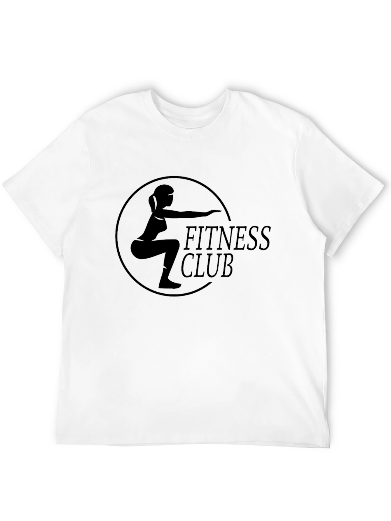 Fitness Club Graphic T-Shirt - Black