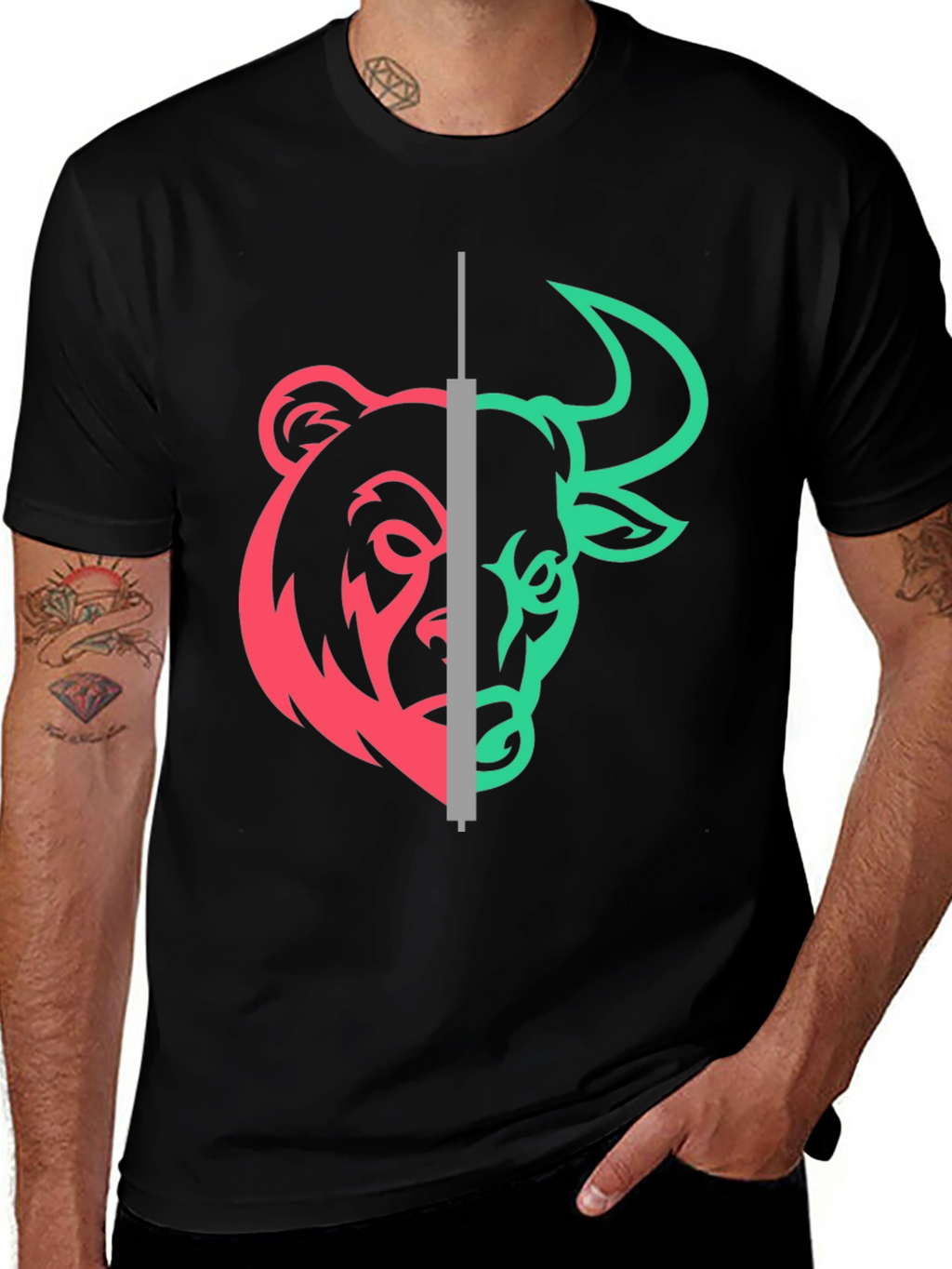 Bull vs Bear Market Graphic Tee