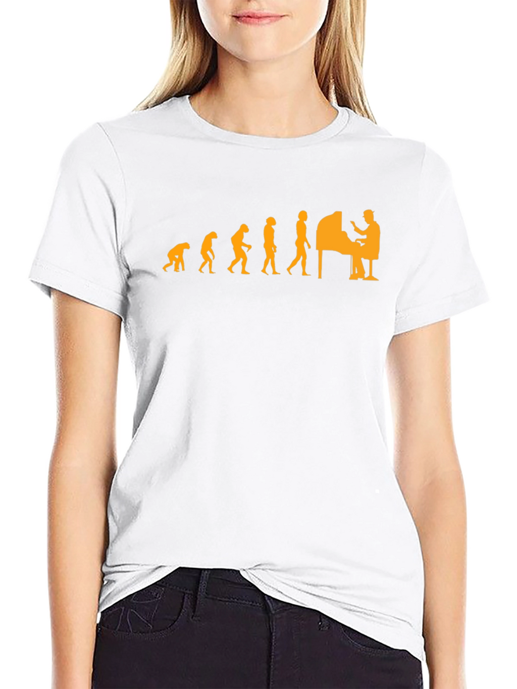 Evolution of Pianist T-Shirt - Funny Musician Tee