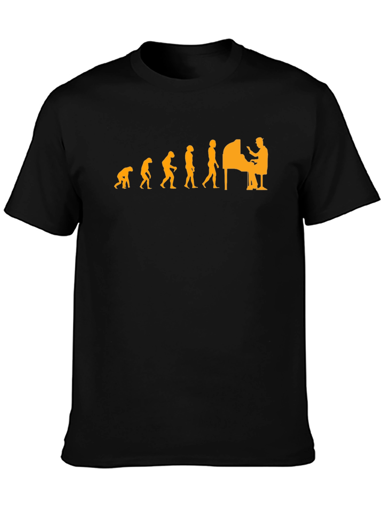 Evolution of Pianist T-Shirt - Funny Musician Tee