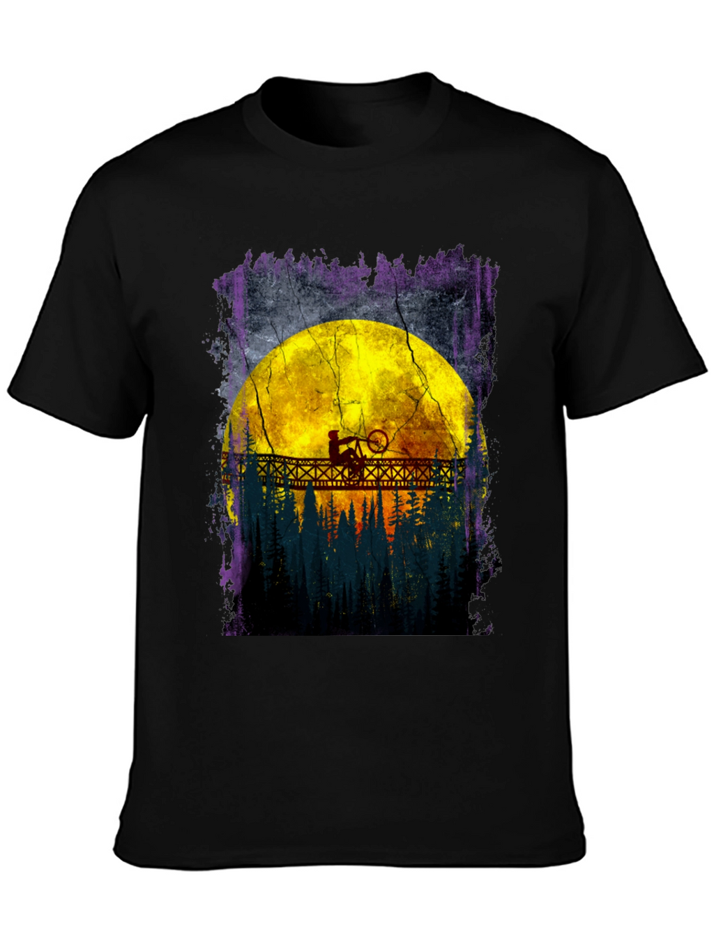 Mountain Bike Moon T-Shirt - Adventure Awaits!