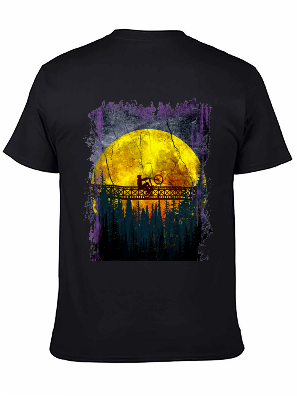 Mountain Bike Moon T-Shirt - Adventure Awaits!