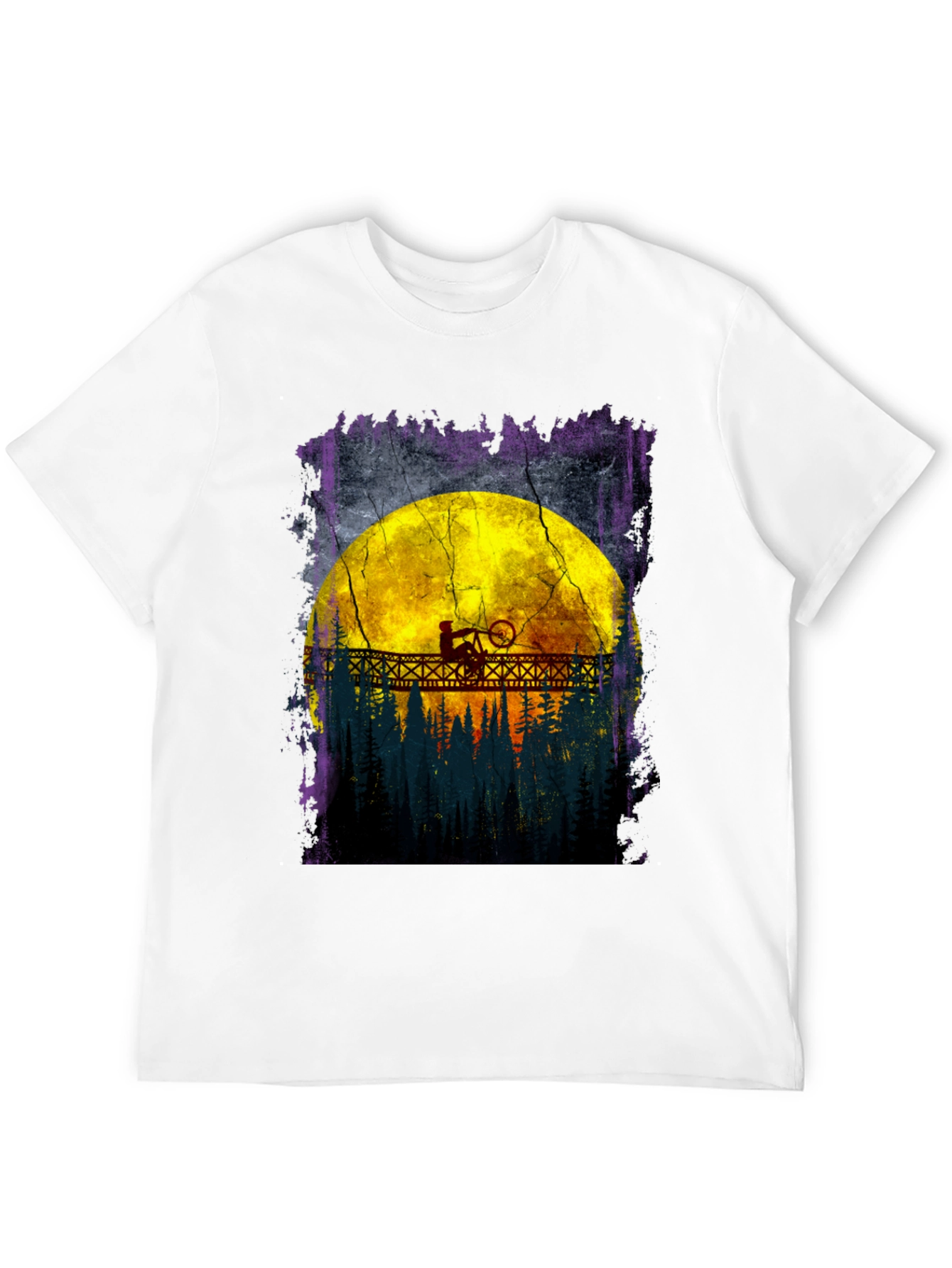 Mountain Bike Moon T-Shirt - Adventure Awaits!