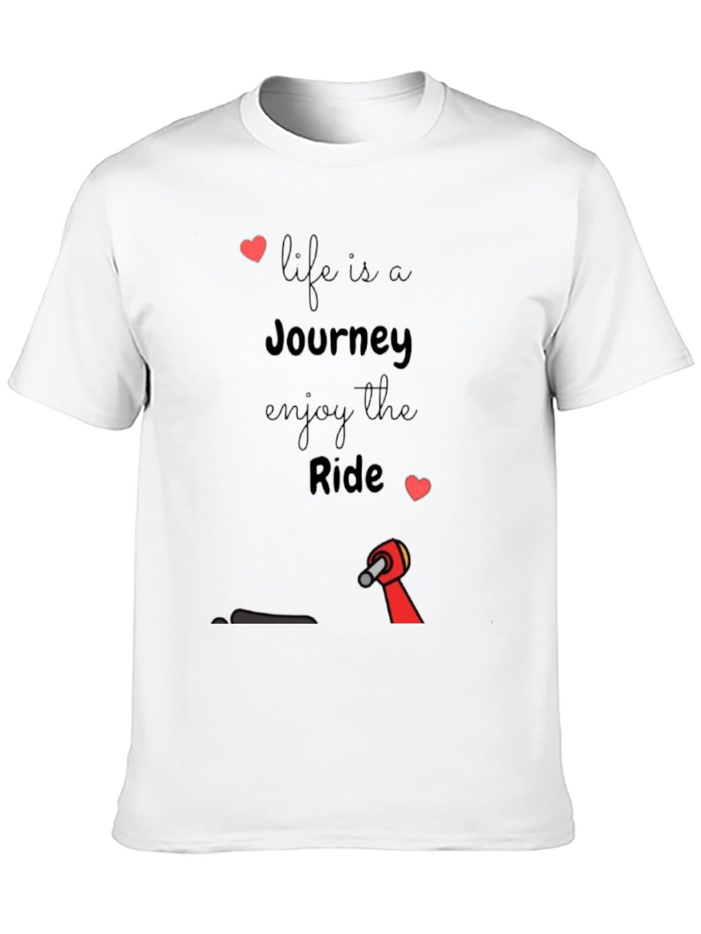 Life is a Journey Black Graphic Tee