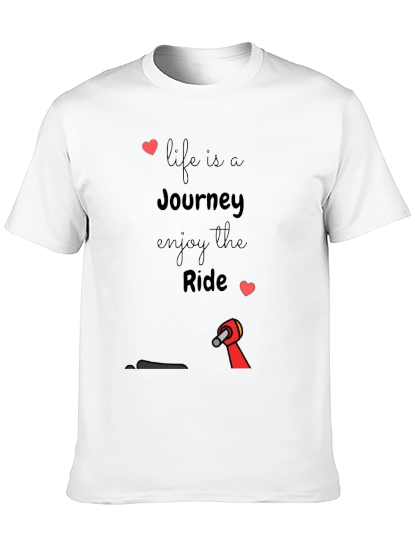 Life is a Journey Black Graphic Tee