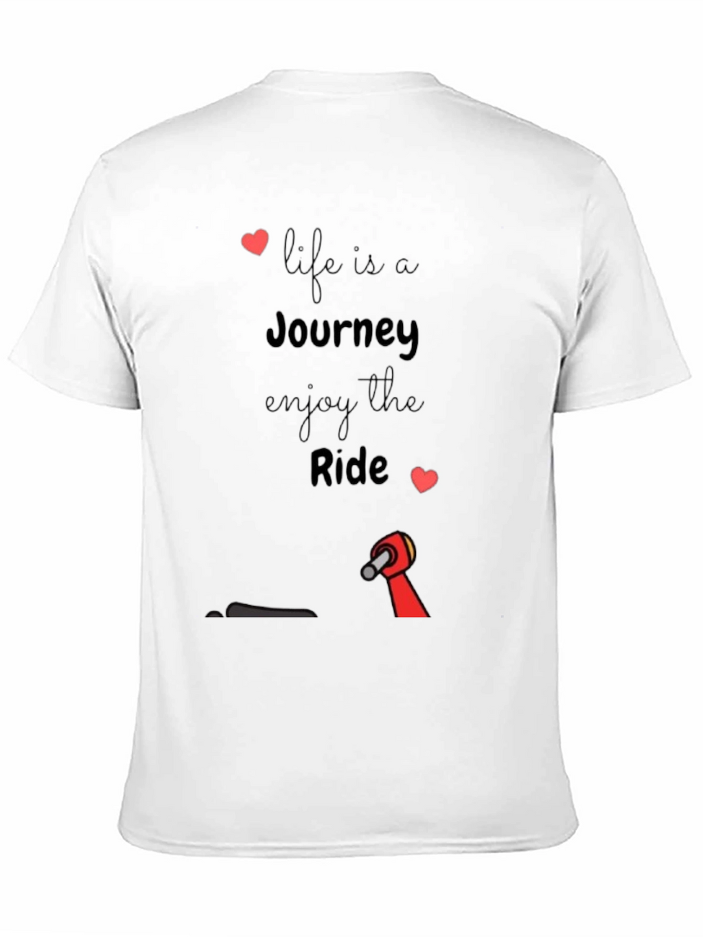 Life is a Journey Black Graphic Tee