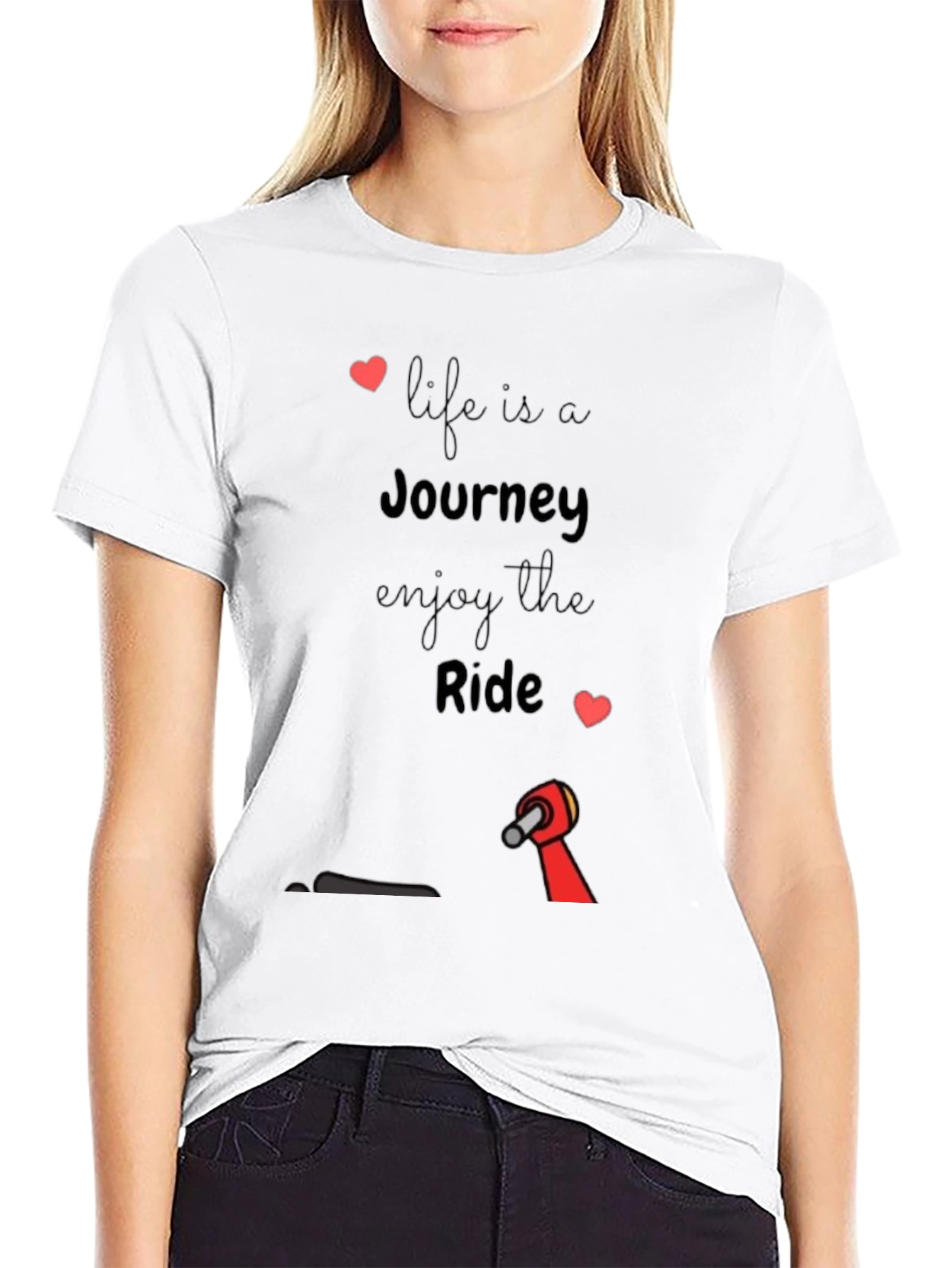Life is a Journey Black Graphic Tee