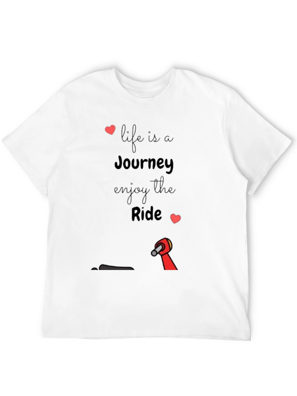 Life is a Journey Black Graphic Tee
