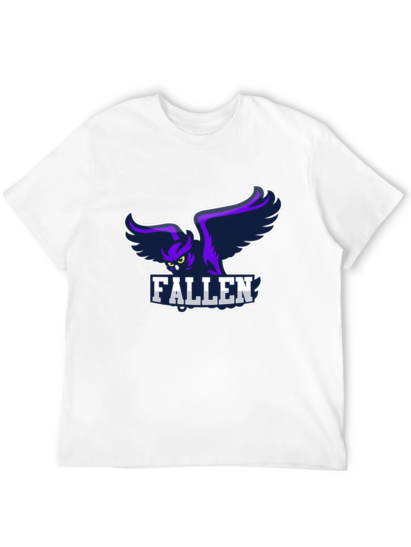 Fallen Owl Graphic Black T-Shirt