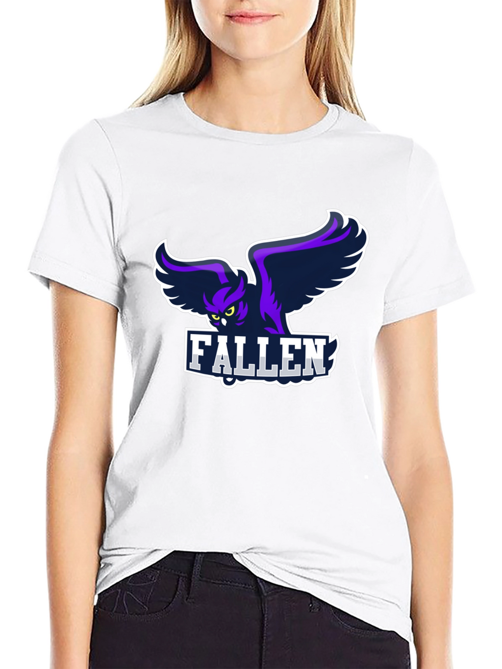 Fallen Owl Graphic Black T-Shirt