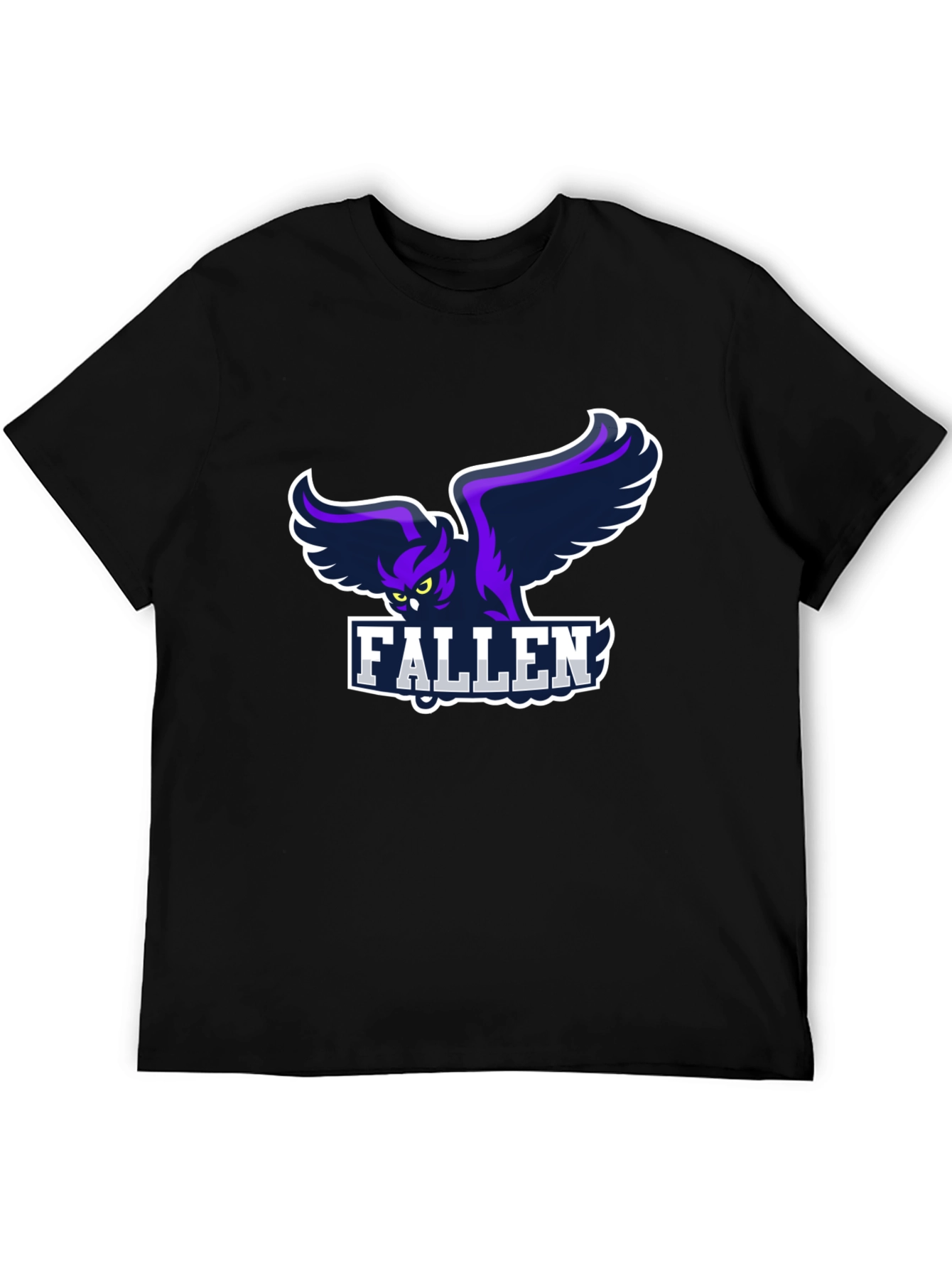 Fallen Owl Graphic Black T-Shirt