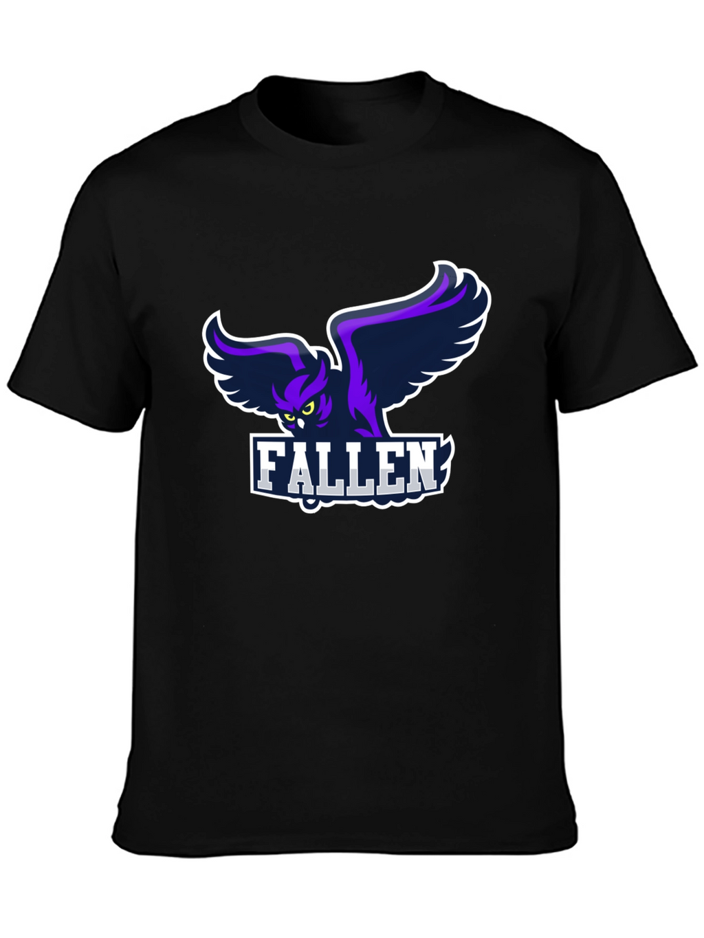 Fallen Owl Graphic Black T-Shirt
