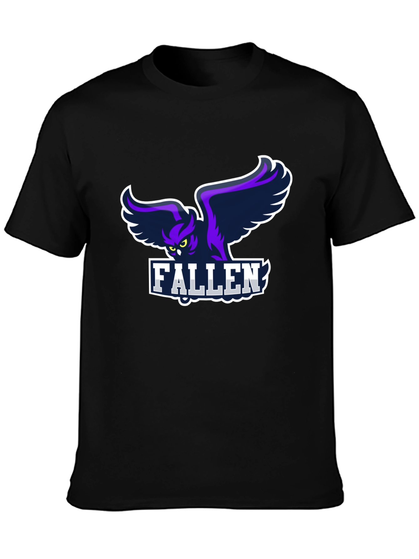 Fallen Owl Graphic Black T-Shirt